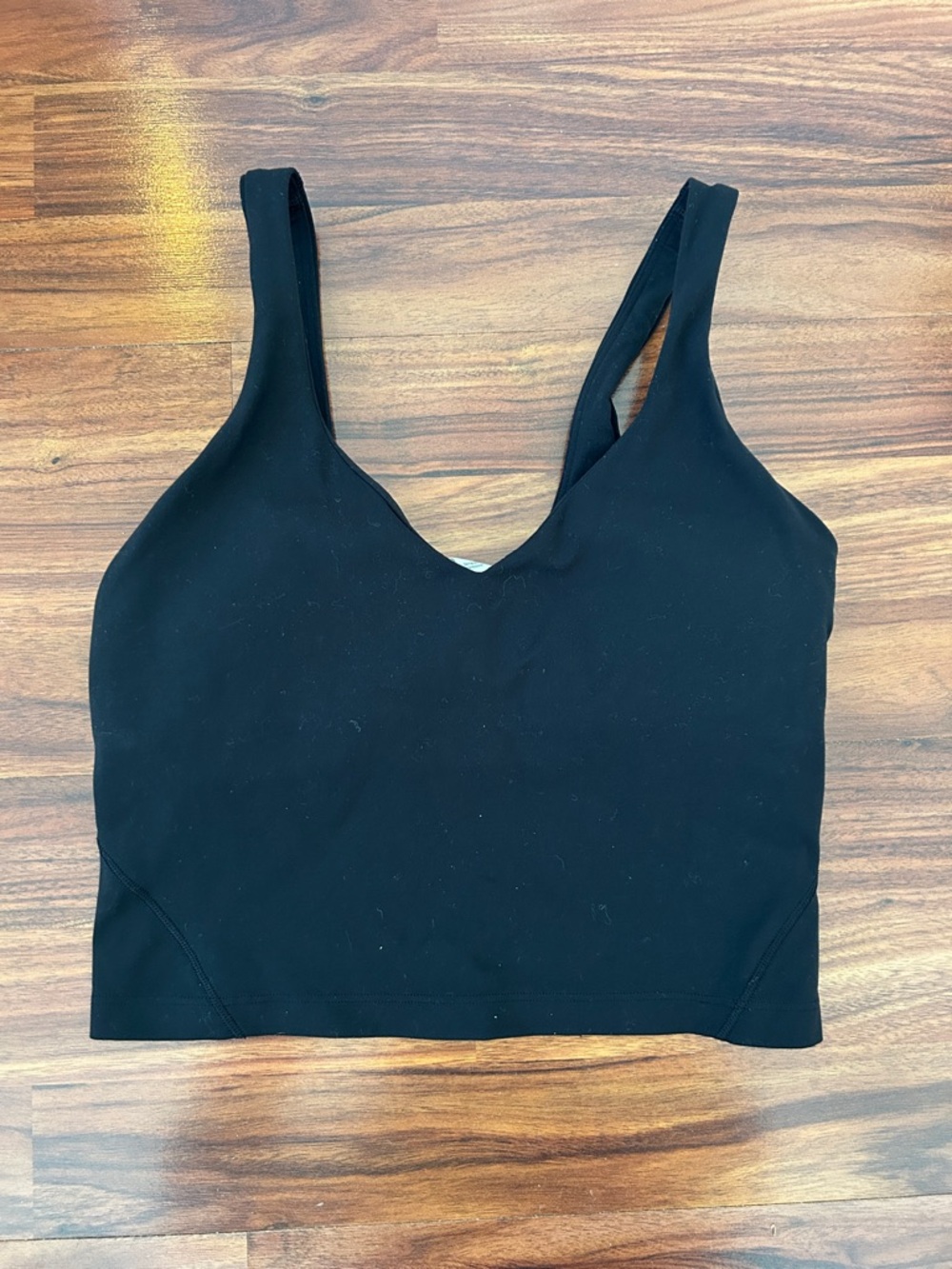 black lululemon align tank